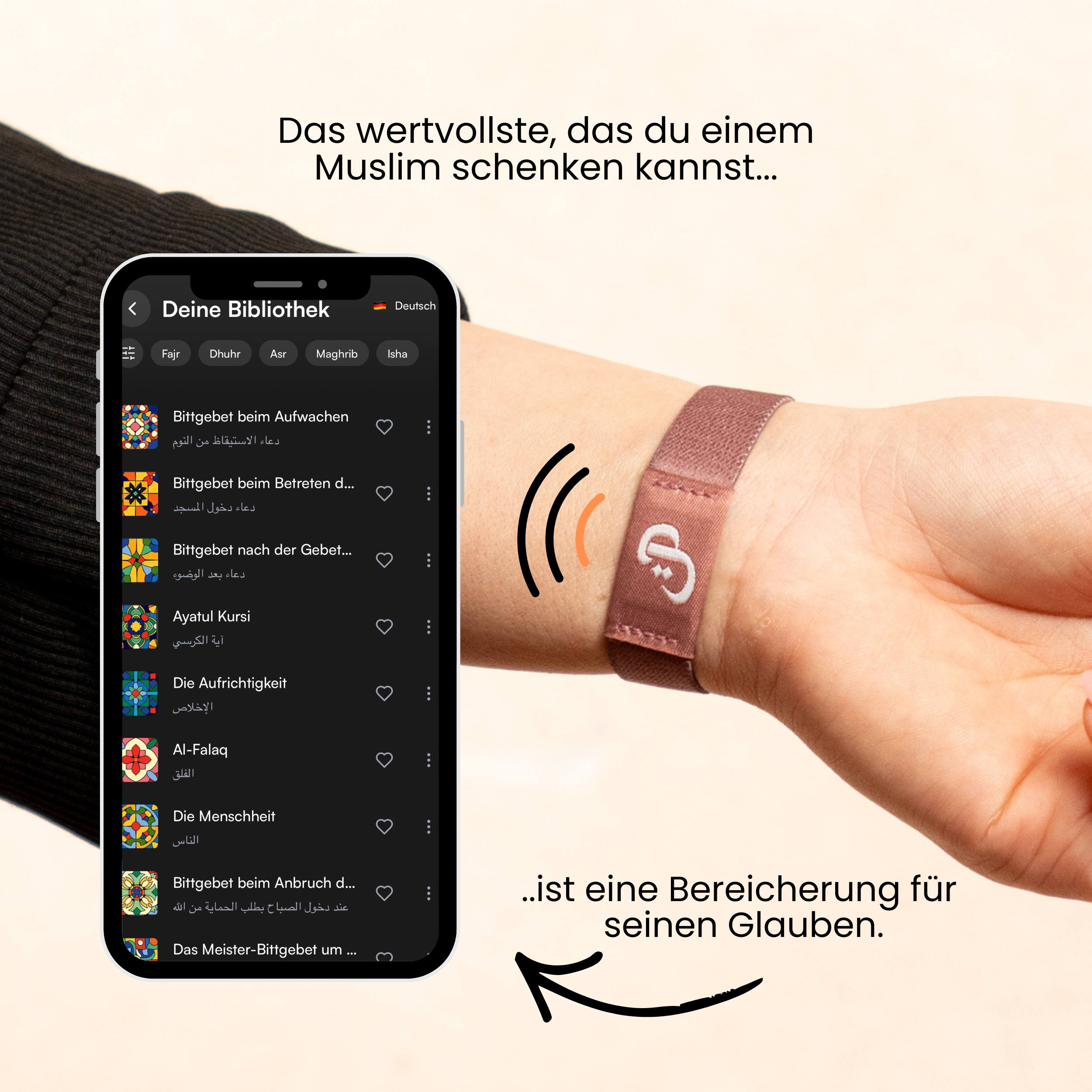 NFC Stoffarmband